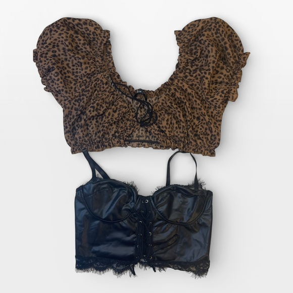 SMALL BUNDLE 18 Total Tops Going Out Crop Tops Misc Brands Brandy Melville SHEIN - Picture 4 of 11